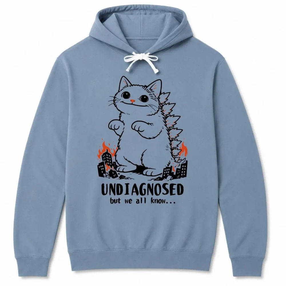 Undiagnosed Kyattojira Hoodie Blue Jean / S 17288936529075303810 Hoodie