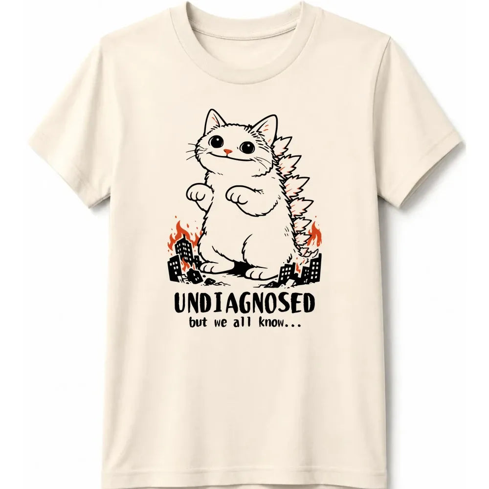 Undiagnosed Kyattojira Kids Tee Natural / S 14138367284617179398 Kids clothes