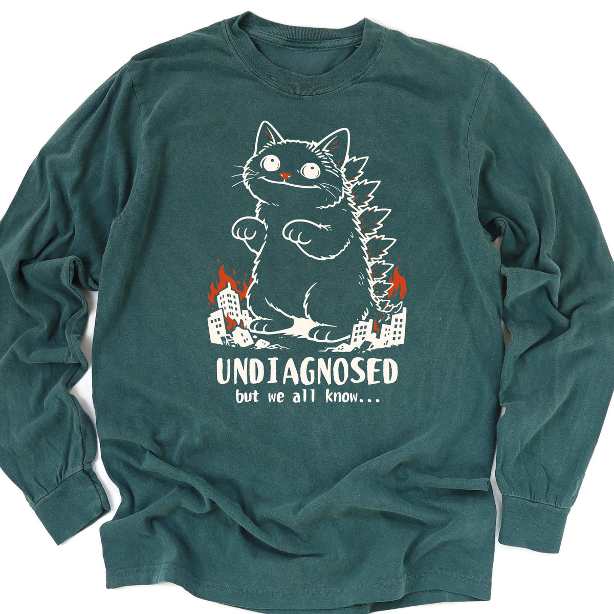 Undiagnosed Kyattojira Long Sleeve Blue Spruce / M 17998209598112801673 Long-sleeve