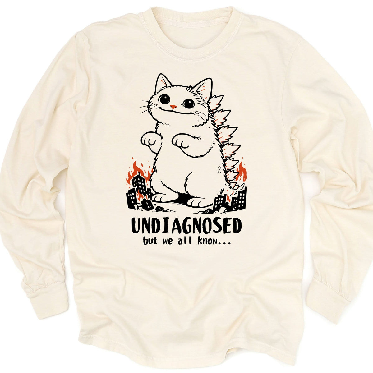 Undiagnosed Kyattojira Long Sleeve Ivory / M 18944575990046119329 Long-sleeve
