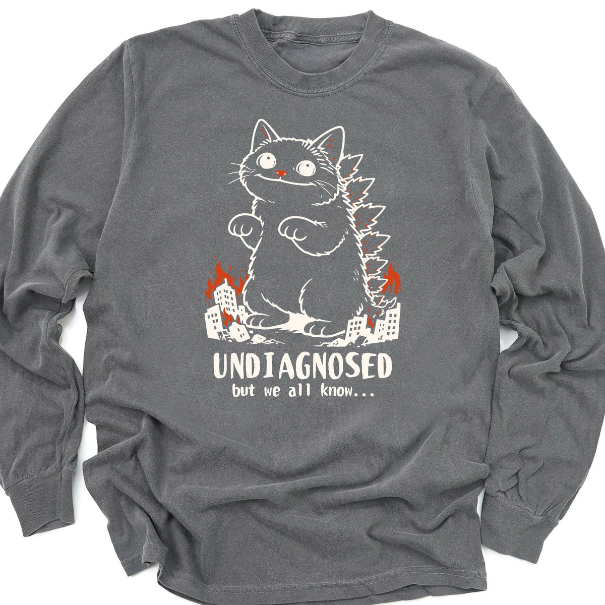 Undiagnosed Kyattojira Long Sleeve Pepper / M 14518306844700320502 Long-sleeve