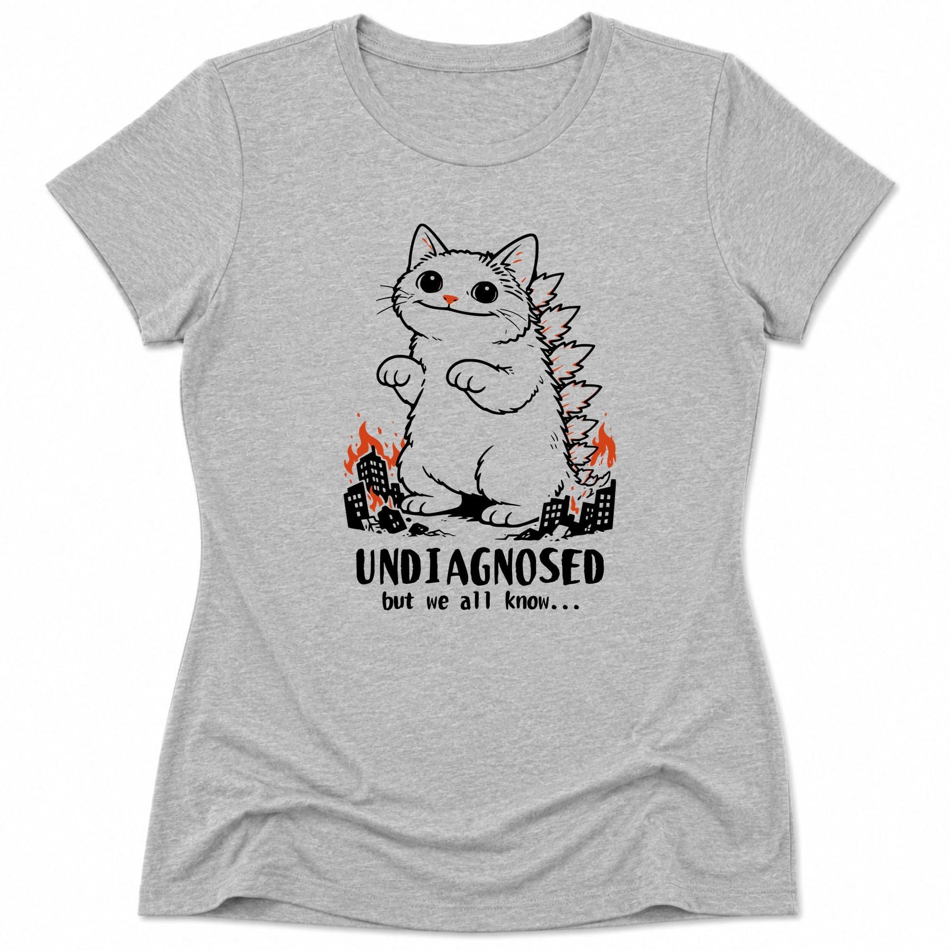Undiagnosed Kyattojira Womens Tee Athletic Heather / S 27994554742084870872 T-Shirt