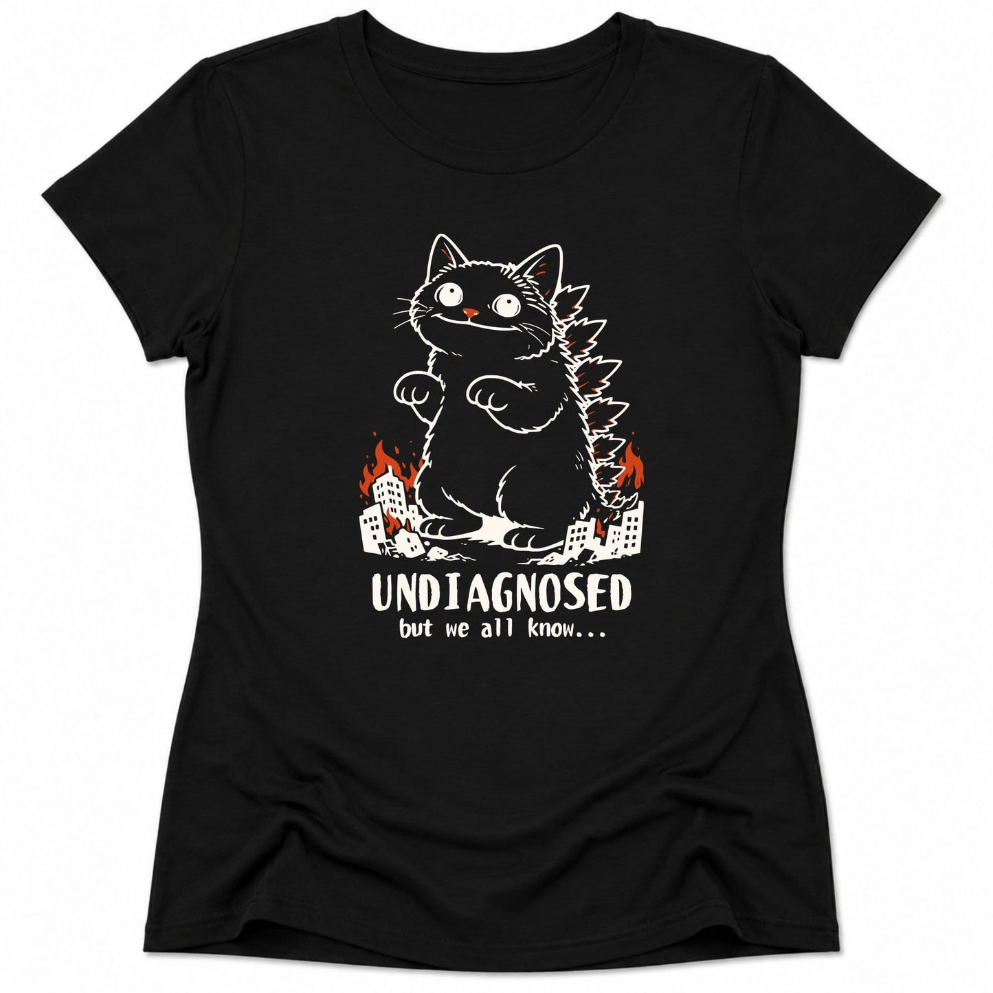 Undiagnosed Kyattojira Womens Tee Black / S 18469462588560167974 T-Shirt