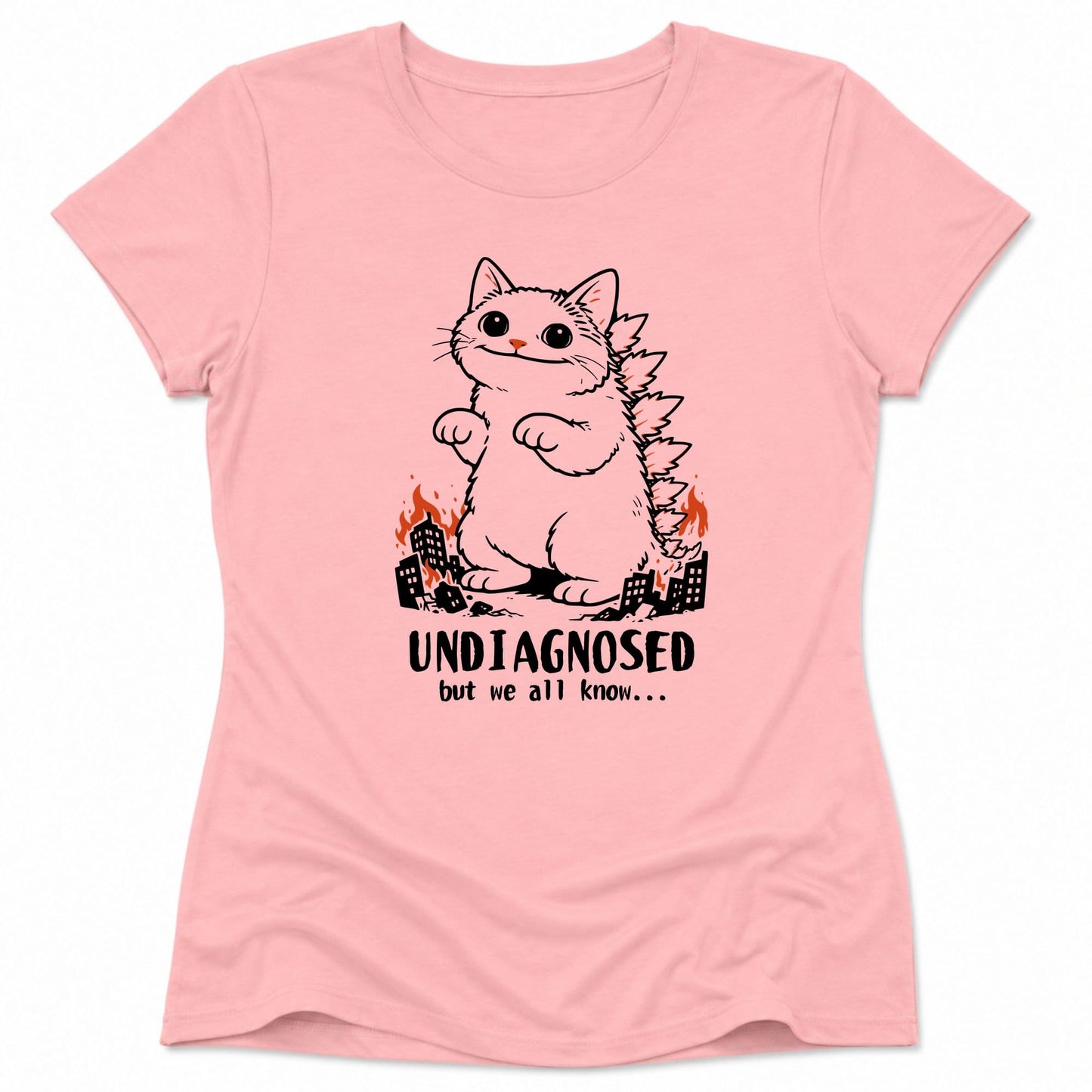 Undiagnosed Kyattojira Womens Tee Pink / S 13845250996301667457 T-Shirt