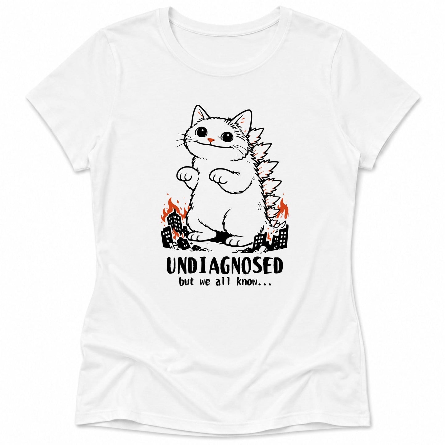 Undiagnosed Kyattojira Womens Tee White / S 39627554049427068490 T-Shirt
