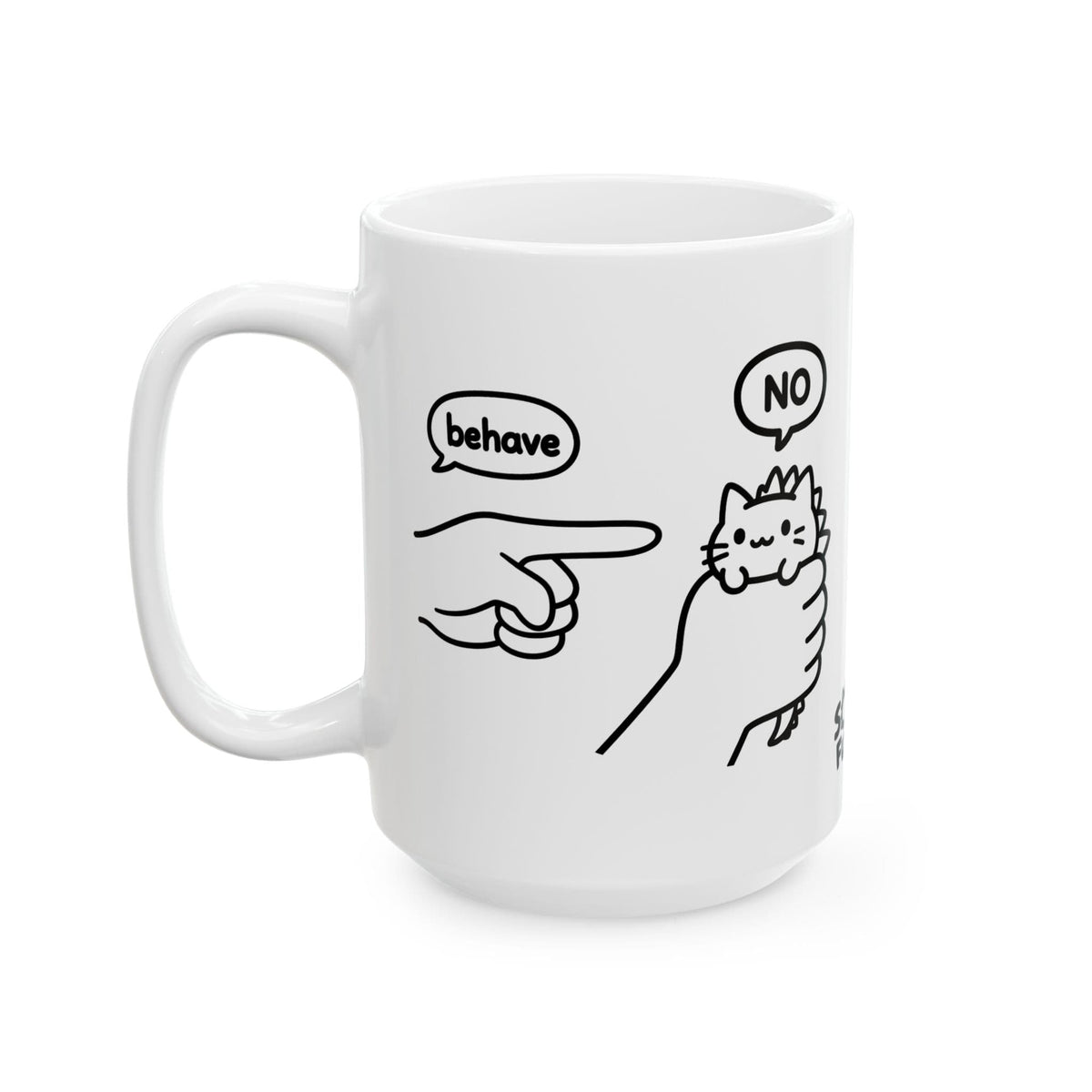 Untameable White Mug (15oz) 15oz 23807087751683123384 Mug