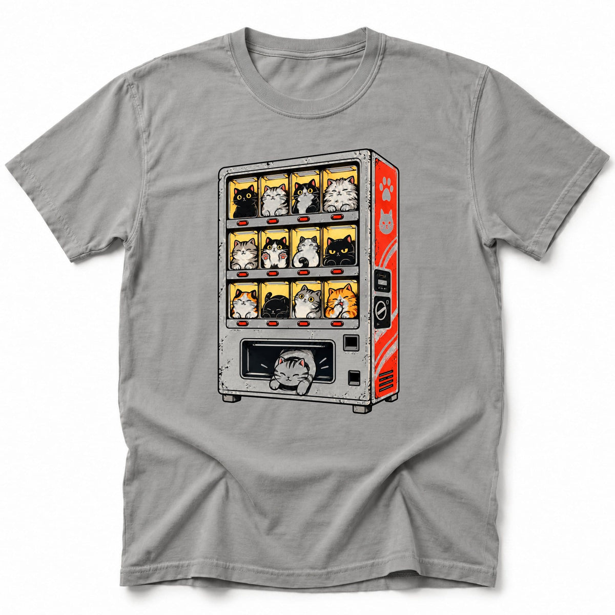 Vending Nyan T-Shirt Grey / S 27938086574875778519 T-Shirt