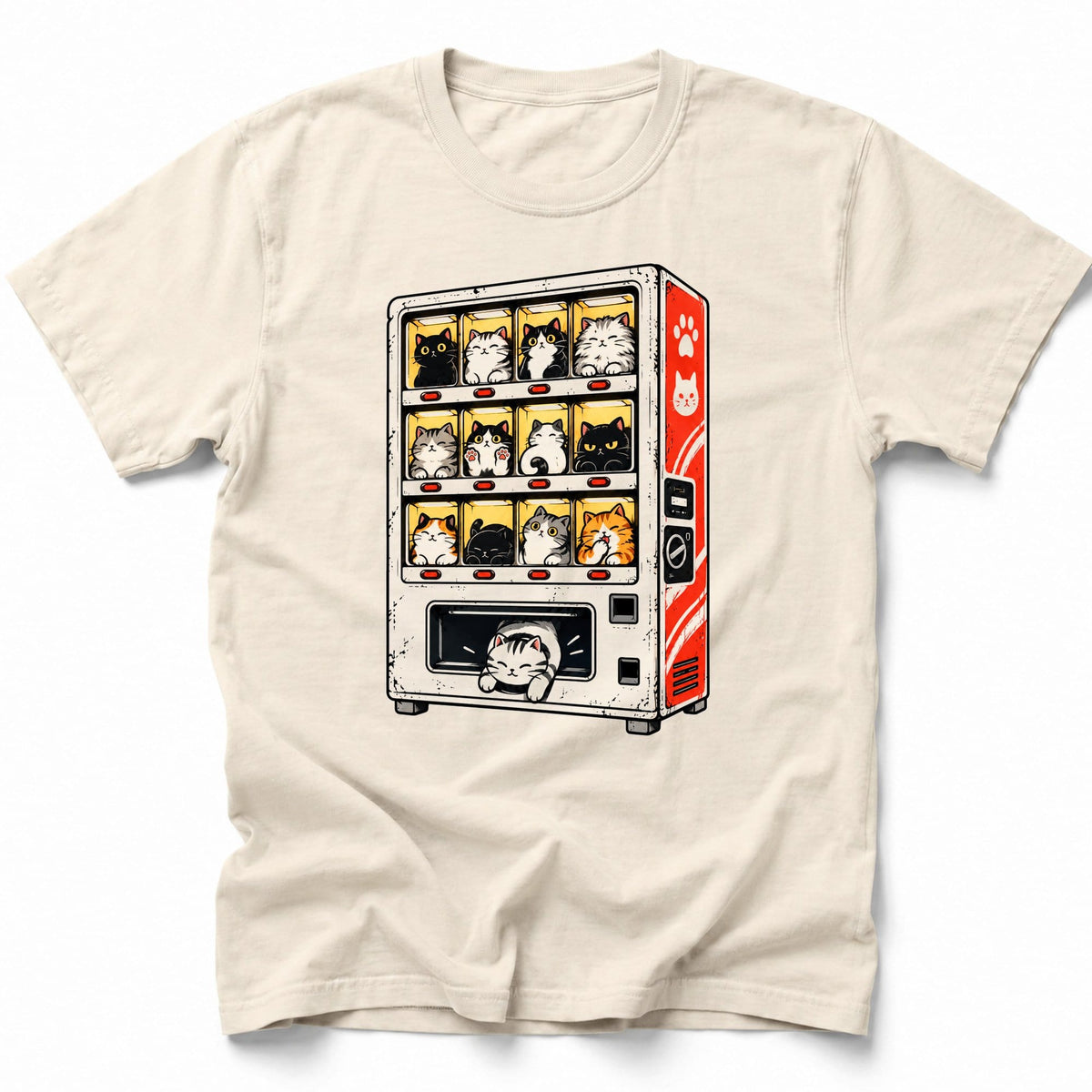 Vending Nyan T-Shirt Ivory / S 13276932079305092683 T-Shirt