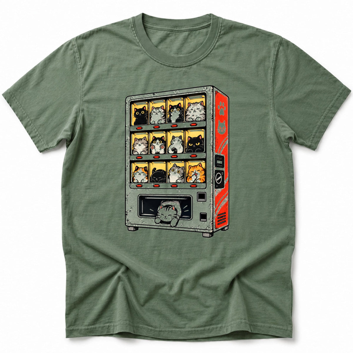 Vending Nyan T-Shirt Moss / S 18443775484304034087 T-Shirt