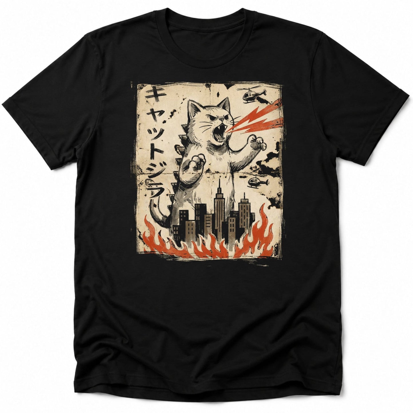 Vintage Kyattojira Everyday Softstyle Tee Black / S 25797439452101702699 T-Shirt