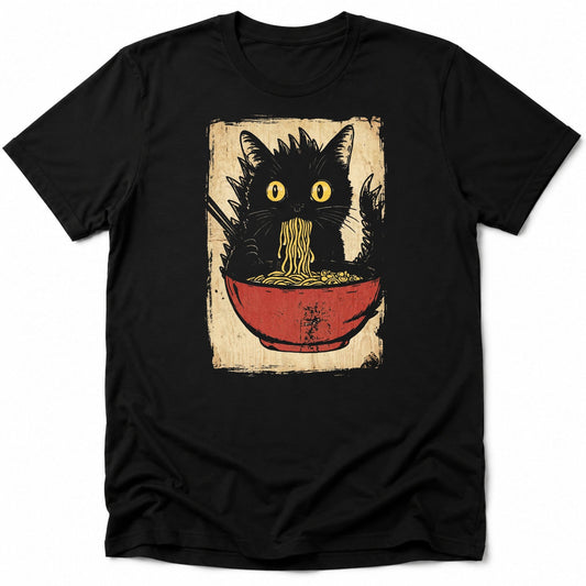 Vintage Kyattojiras Fav Ramen Everyday Softstyle Tee Black / S 10049536374238853426 T-Shirt