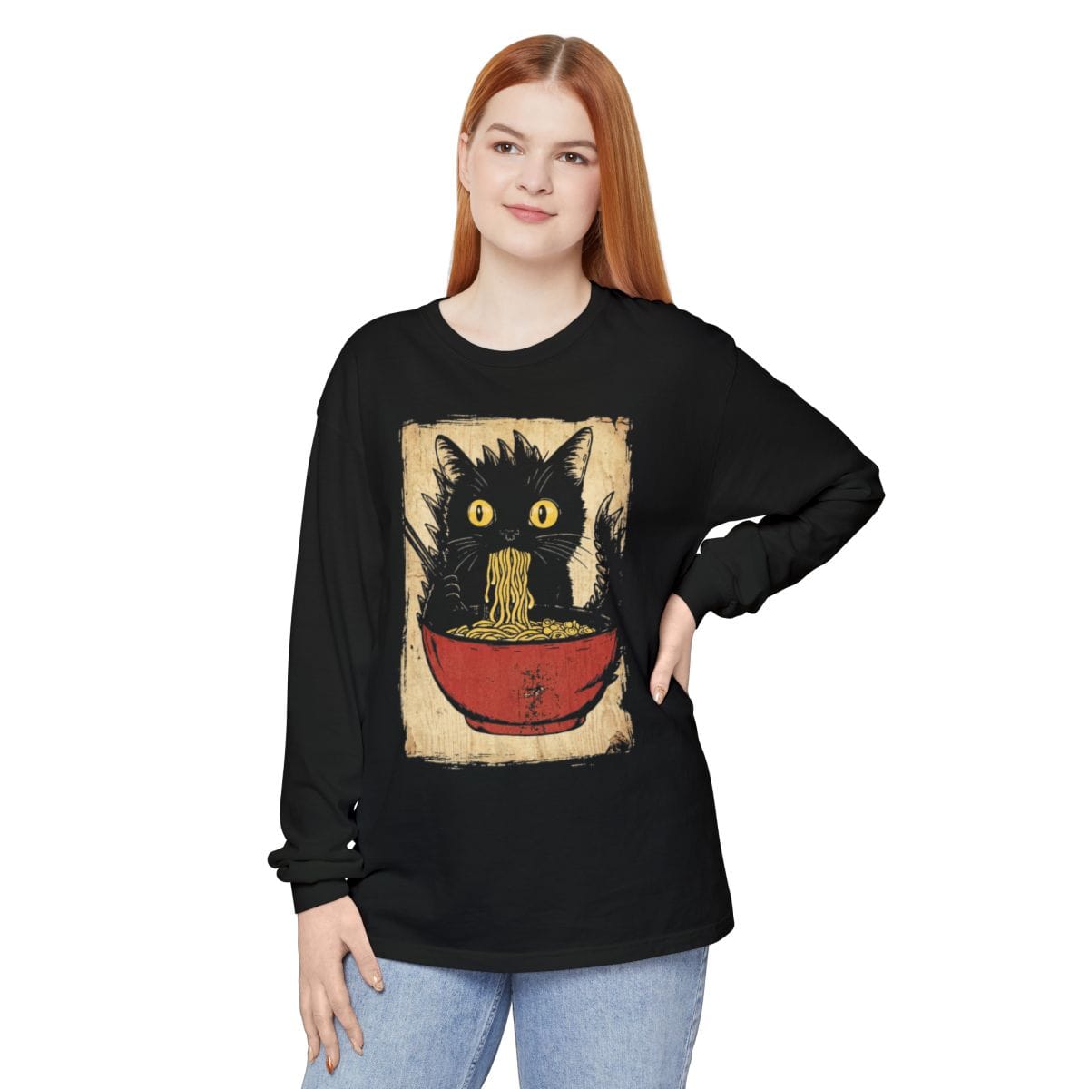Vintage Kyattojiras Fav Ramen Long Sleeve Long-sleeve