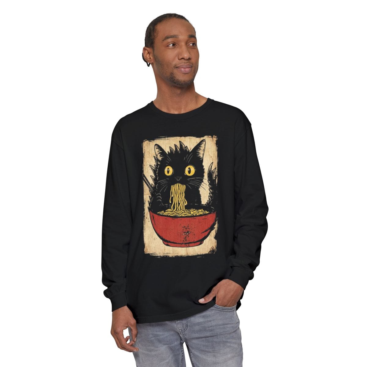 Vintage Kyattojiras Fav Ramen Long Sleeve Long-sleeve