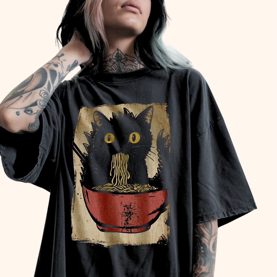 Vintage Kyattojiras Fav Ramen T-Shirt T-Shirt