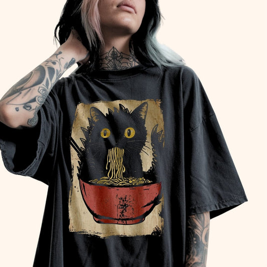 Vintage Kyattojiras Fav Ramen T-Shirt T-Shirt