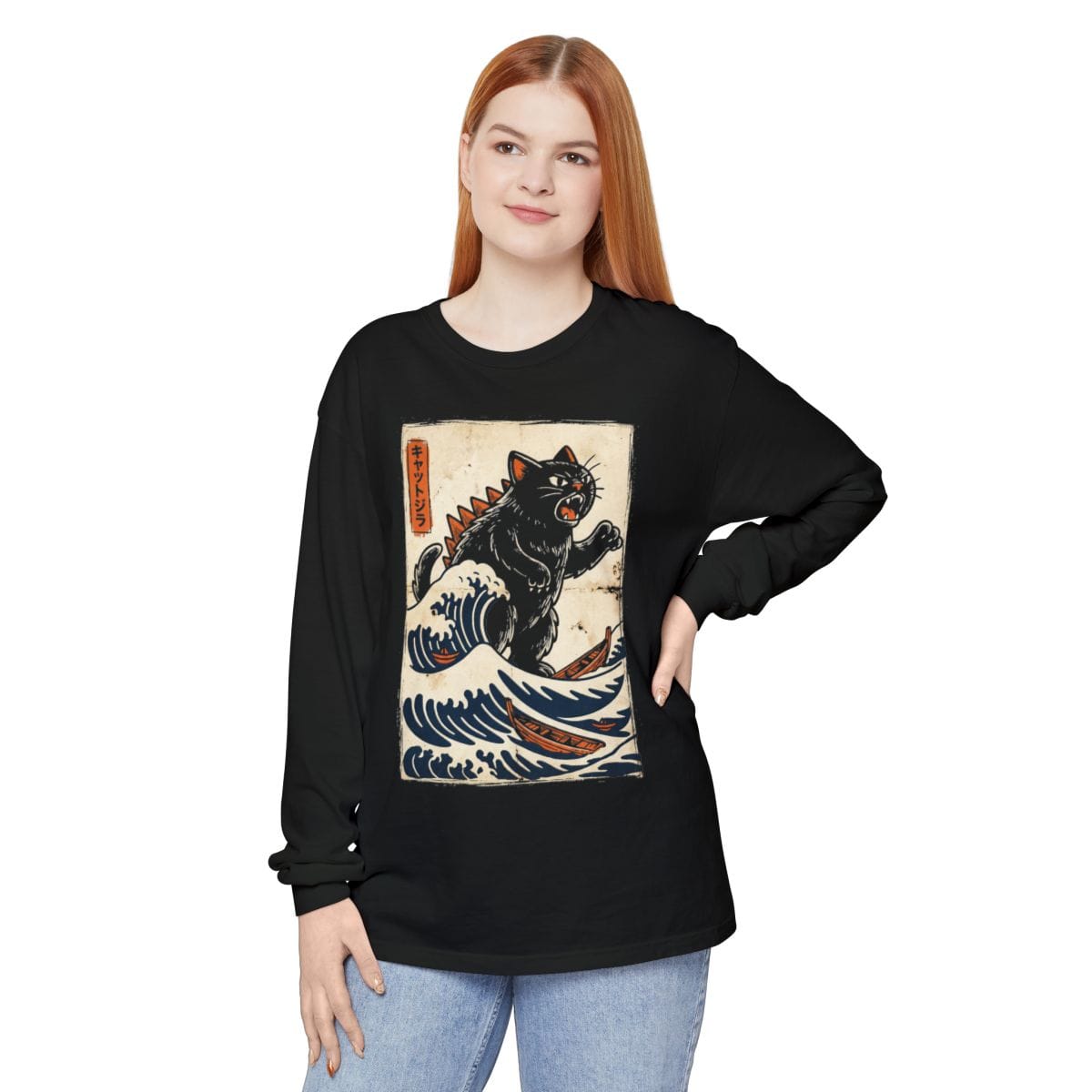 Vintage Wave Of Kyattojira Long Sleeve Long-sleeve