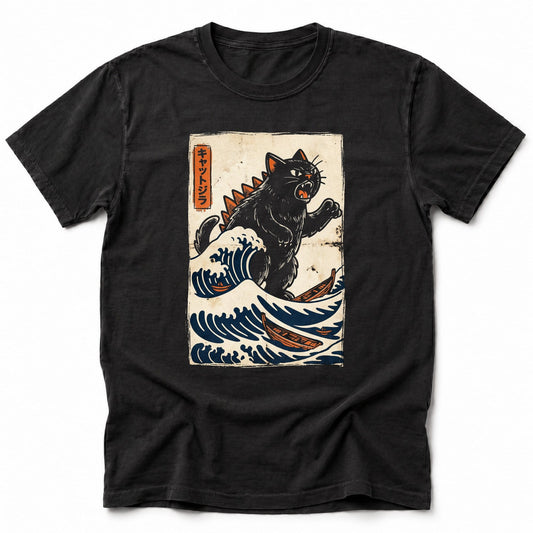 Vintage Wave Of Kyattojira T-Shirt Black / S 25476922149375507597 T-Shirt