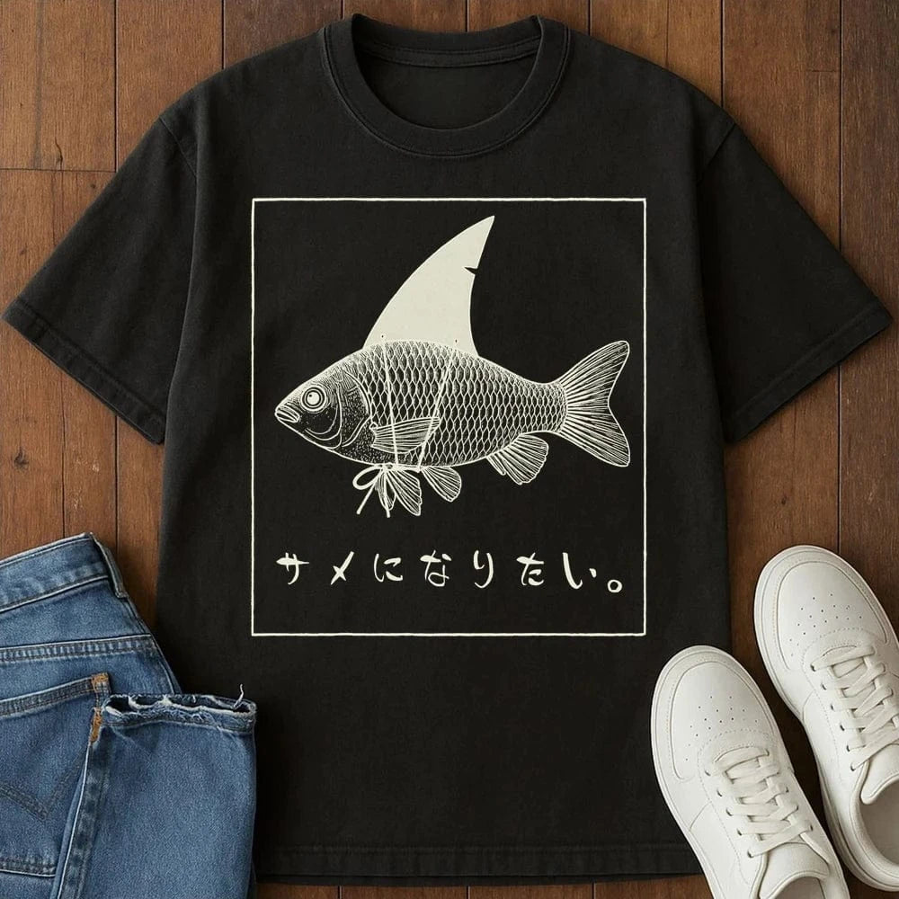 Want To Be Shark T-Shirt Black / S 22844541619572729726 T-Shirt