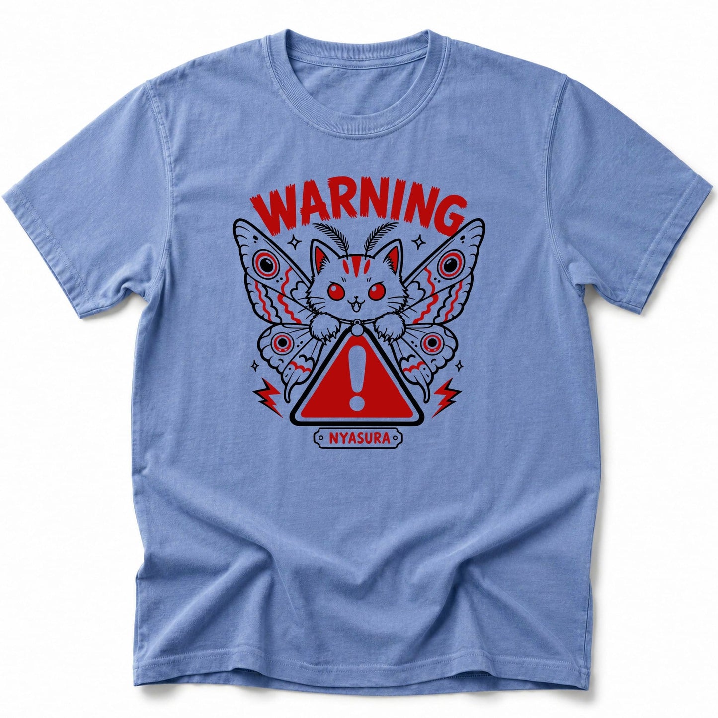 Warning Nyasura T-Shirt Blue Jean / S 30300785276722075145 T-Shirt