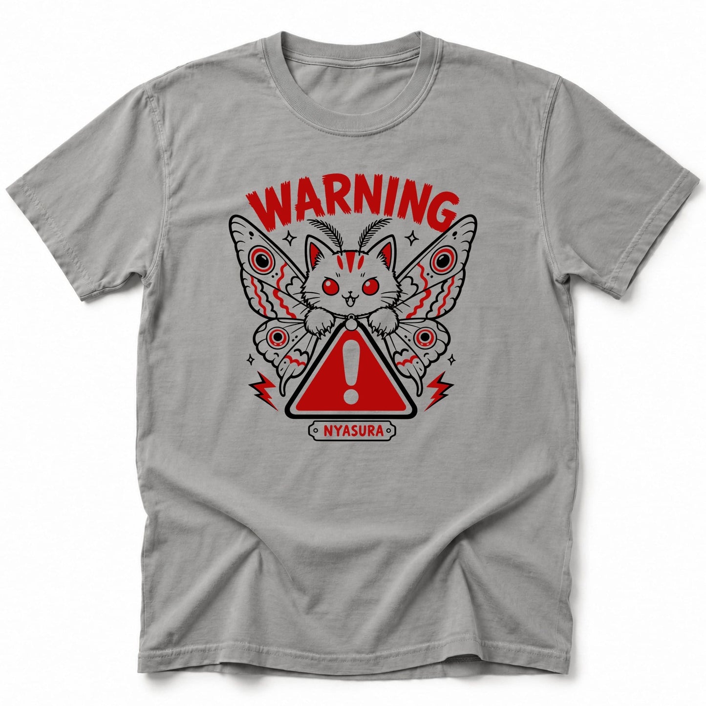 Warning Nyasura T-Shirt Grey / S 11237633708824835467 T-Shirt