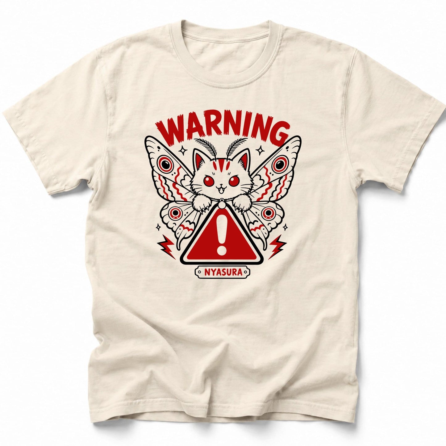 Warning Nyasura T-Shirt Ivory / S 65957693853743058919 T-Shirt