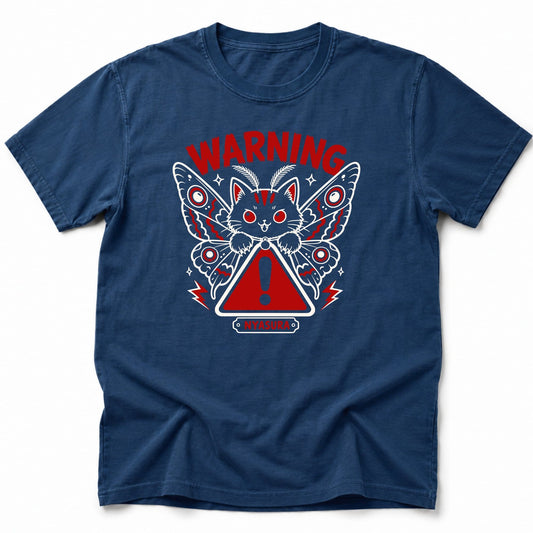 Warning Nyasura T-Shirt Navy / S 17268324541161228530 T-Shirt