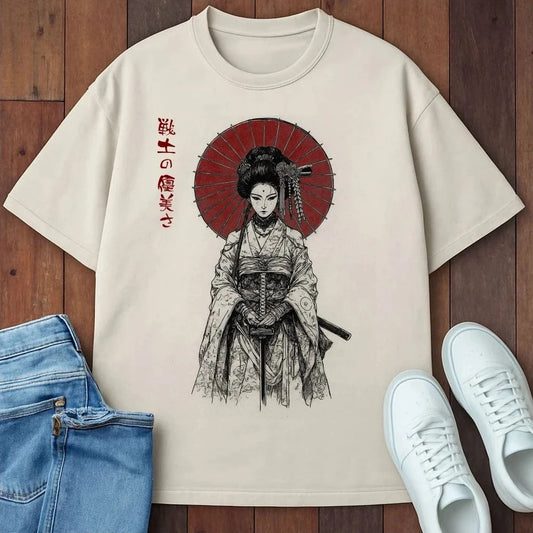 Warrior Elegance T-Shirt Ivory / S 25732617145656674305 T-Shirt