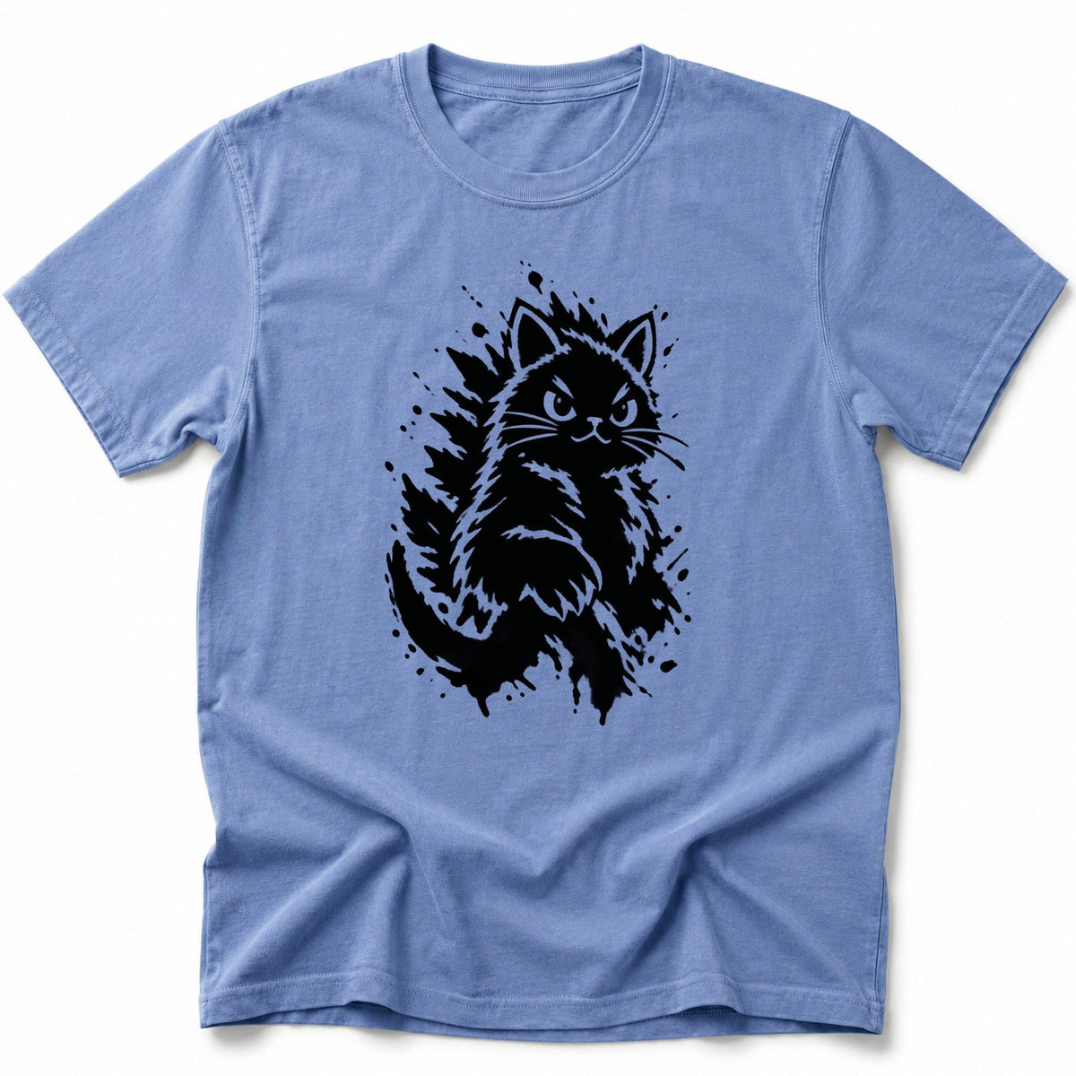 Watercolor Meow T-Shirt Blue Jean / S 31862073099060640489 T-Shirt