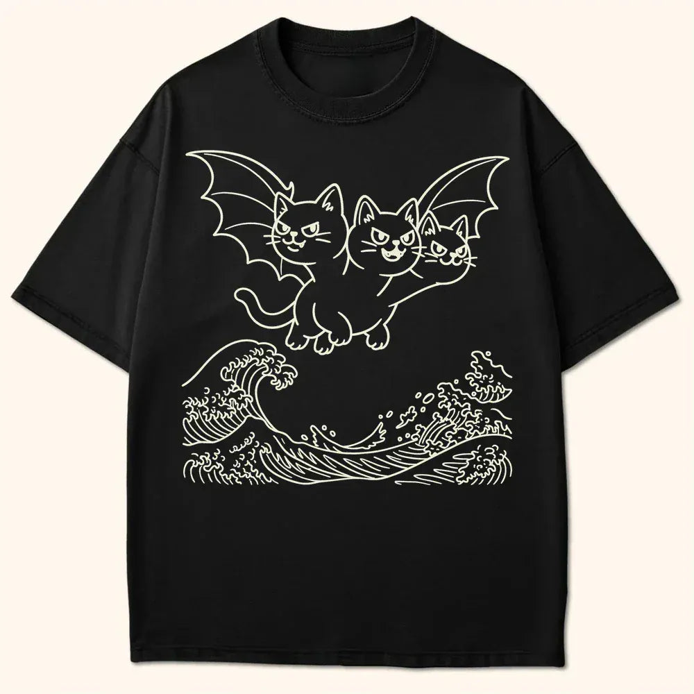 Wave Of King Nekodorah T-Shirt Black / S 25591714166898052981 T-Shirt