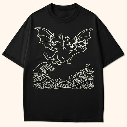 Wave Of King Nekodorah T-Shirt Black / S 25591714166898052981 T-Shirt