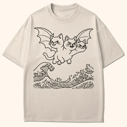 Wave Of King Nekodorah T-Shirt Ivory / S 20194961483404492713 T-Shirt