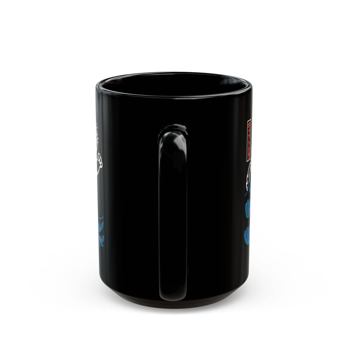 Wave of Kyattojira Black Mug (15oz) 15oz 10599714518545184168 Mug