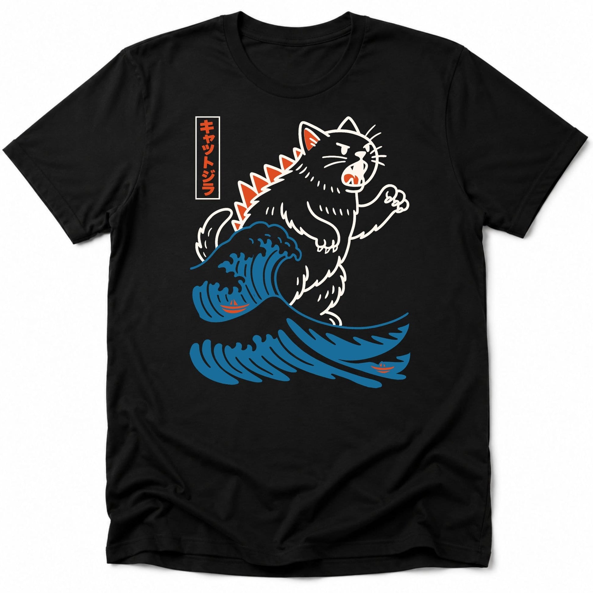 Wave of Kyattojira Everyday Softstyle Tee Black / S 25828691257909883625 T-Shirt