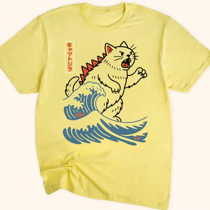 Wave Of Kyattojira Everyday Softstyle Tee Cornsilk / S 67702115378753442973 T-Shirt