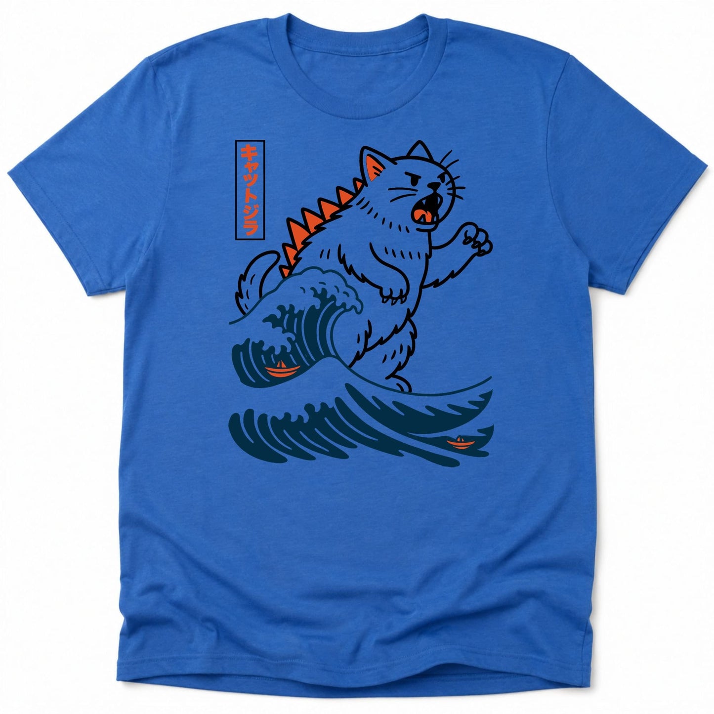 Wave of Kyattojira Everyday Softstyle Tee Heather Royal / S 29144133848756622042 T-Shirt