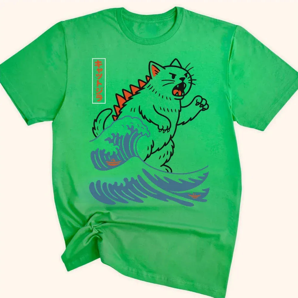 Wave Of Kyattojira Everyday Softstyle Tee Irish Green / S 25912108866183886021 T-Shirt