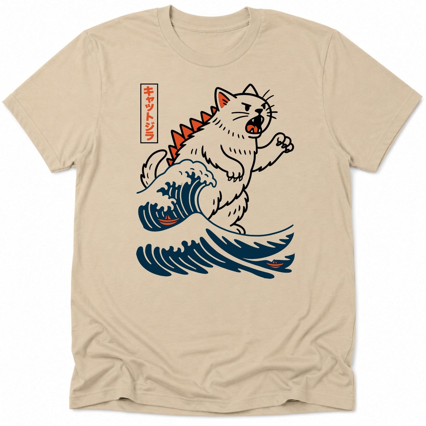 Wave of Kyattojira Everyday Softstyle Tee Sand / S 82323241293752940908 T-Shirt