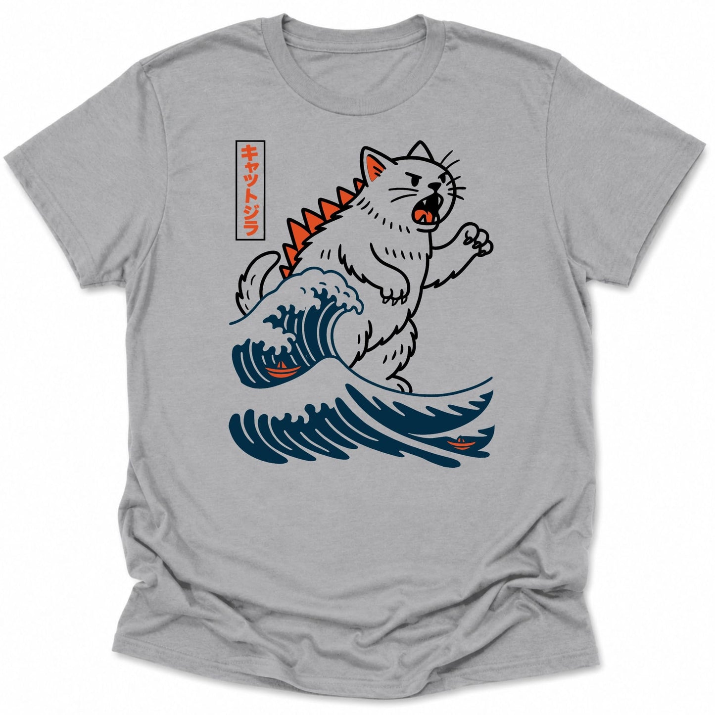 Wave of Kyattojira Everyday Softstyle Tee Sport Grey / S 27440897880895270977 T-Shirt