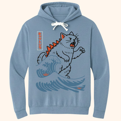 Wave Of Kyattojira Hoodie Blue Jean / S 19214316521939079372 Hoodie