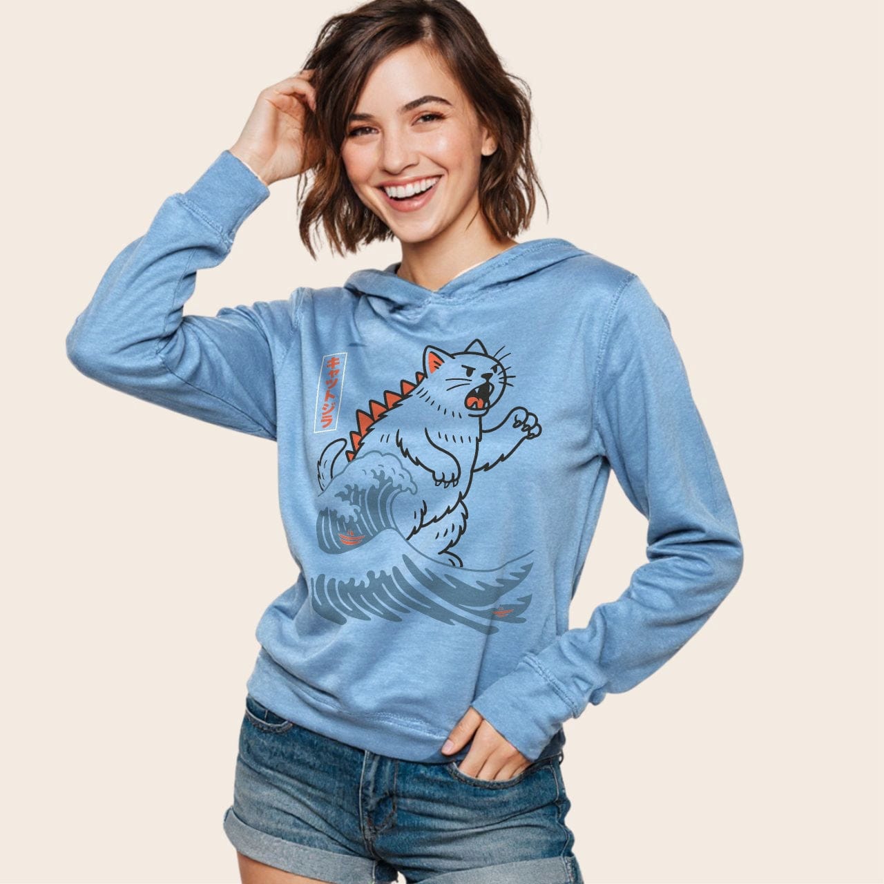 Wave Of Kyattojira Hoodie Hoodie