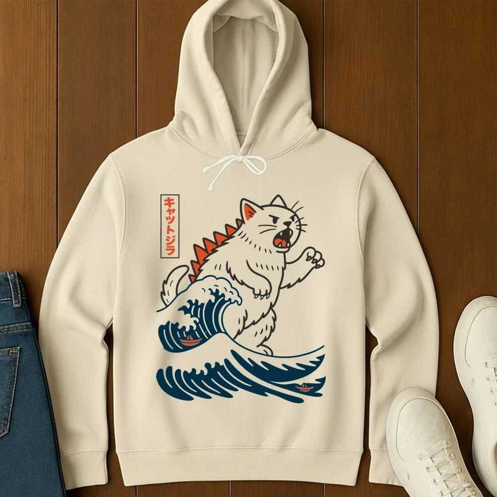 Wave Of Kyattojira Hoodie Ivory / S 10154809477059207678 Hoodie