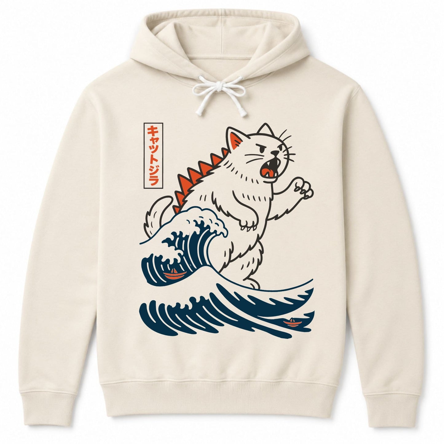 Wave Of Kyattojira Hoodie Ivory / S 10154809477059207678 Hoodie