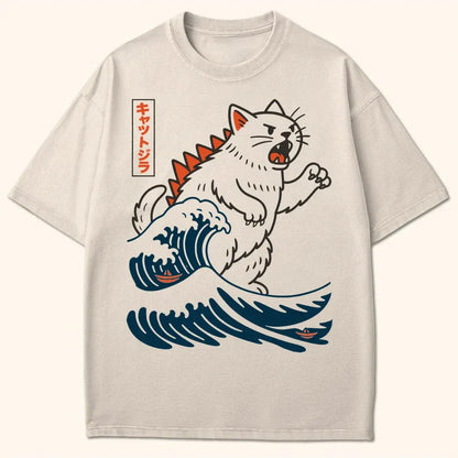 Wave Of Kyattojira T-Shirt Ivory / S 33634889043880665904 T-Shirt