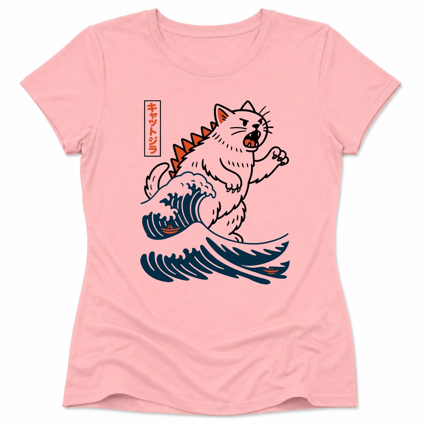 Wave of Kyattojira Womens Tee Pink / S 33599884250427958828 T-Shirt