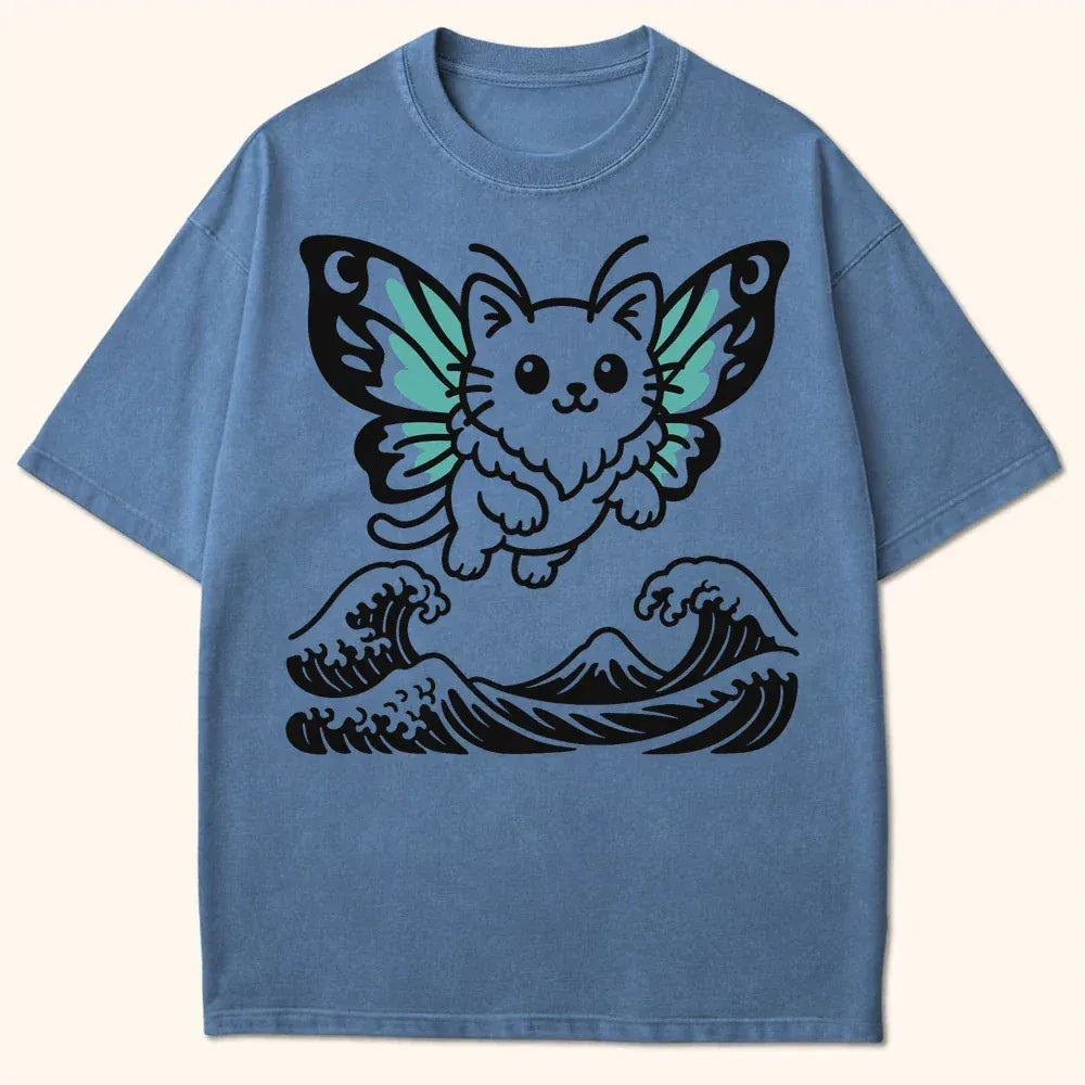 Wave Of Nyasura T-Shirt Blue Jean / S 35131113529457064106 T-Shirt