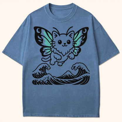 Wave Of Nyasura T-Shirt Blue Jean / S 35131113529457064106 T-Shirt