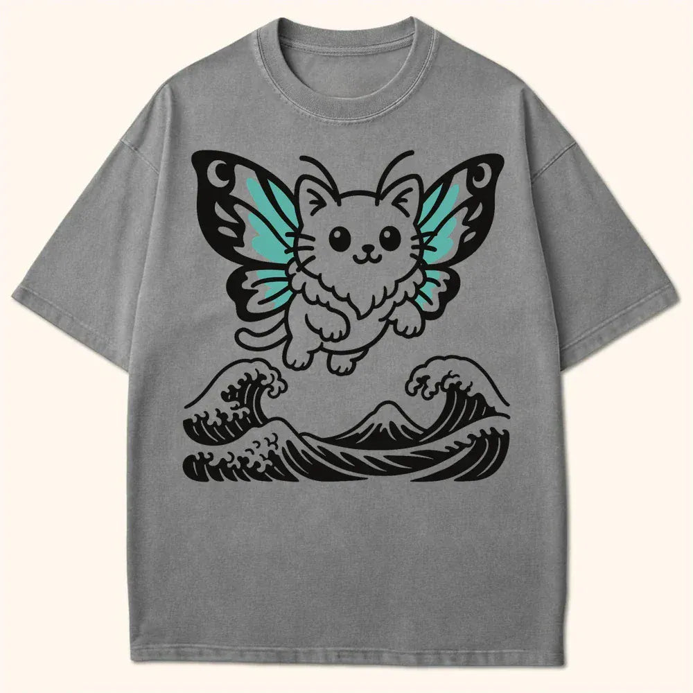 Wave Of Nyasura T-Shirt Grey / S 23892914233034977708 T-Shirt