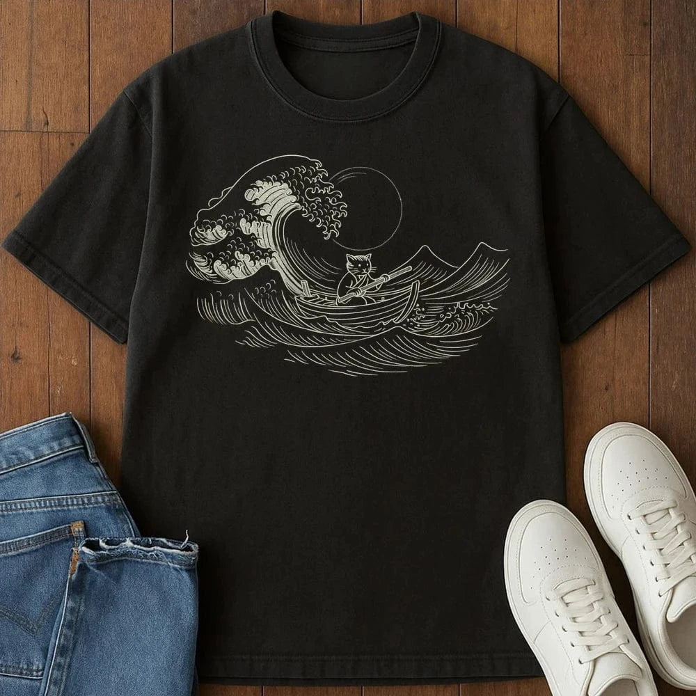 Wave Rider T-Shirt Black / S 37489858725315179207 T-Shirt