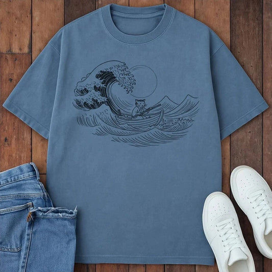 Wave Rider T-Shirt Blue Jean / S 32307275329441608371 T-Shirt