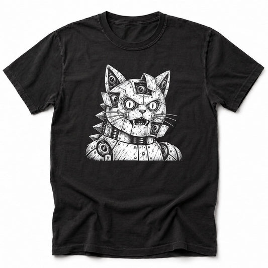Weirdcore Mecha Kyattojira T-Shirt Black / S 27983635896498386094 T-Shirt
